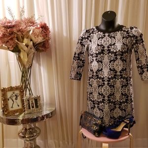 🖤Black patterned dress🖤